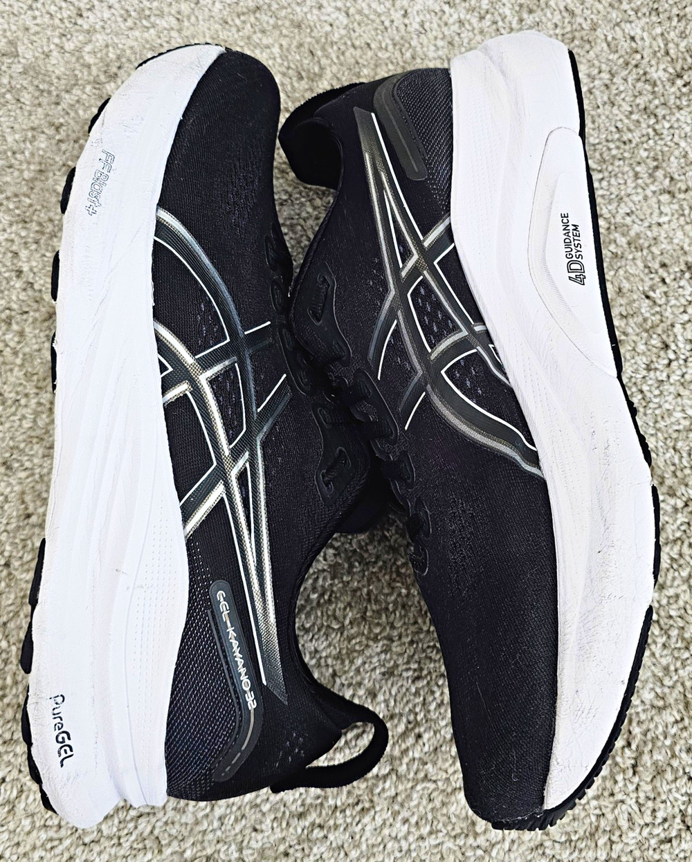 Asics Gel-Kayano 32 Men's Size 11 Black Running Shoes 1011C054